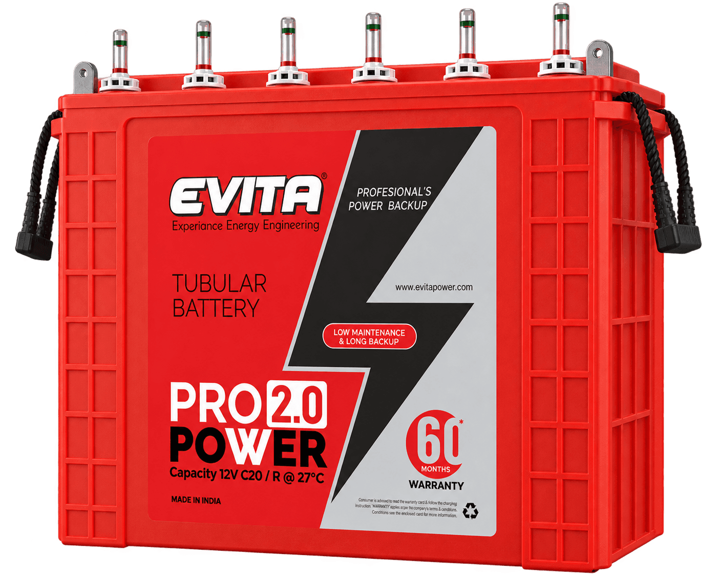 EVITA PRO 2.0 POWER tubular battery from the official product catalogue